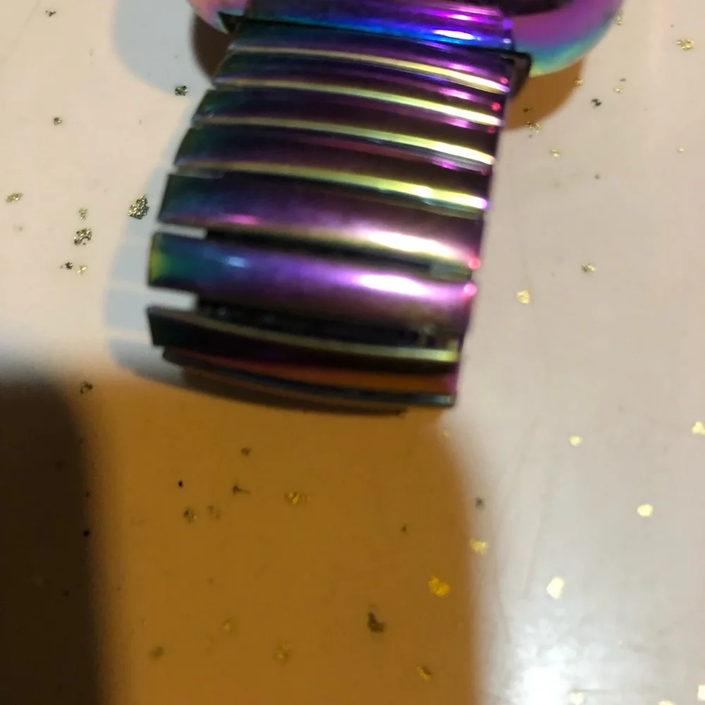 Iridescent Rainbow LED Digital Watch - Unbranded